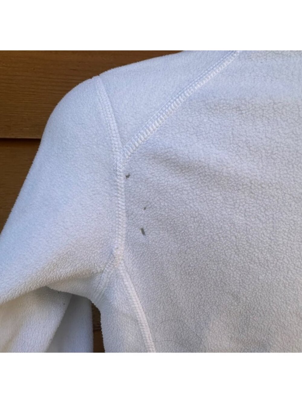 The North Face Womens White Fleece Quarter-Zip Pullover Size M Soft Lightweight - Picture 6 of 12